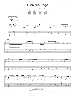 page one of Turn The Page (Easy Guitar Tab)