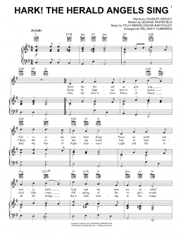 page one of Hark! The Herald Angels Sing (Piano, Vocal & Guitar Chords (Right-Hand Melody))