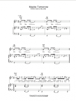 page one of Maybe Tomorrow (Piano, Vocal & Guitar Chords)