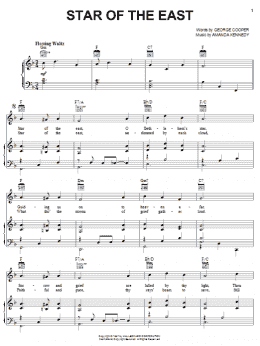 page one of Star Of The East (Piano, Vocal & Guitar Chords (Right-Hand Melody))