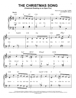 page one of The Christmas Song (Chestnuts Roasting On An Open Fire) (Easy Piano)