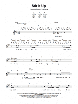 page one of Stir It Up (Easy Guitar)