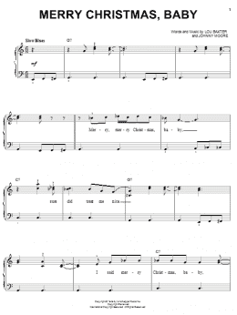 page one of Merry Christmas, Baby (Easy Piano)