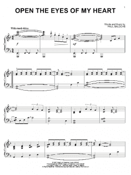 page one of Open The Eyes Of My Heart (Piano Solo)