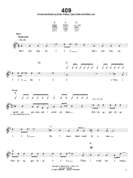 page one of 409 (Easy Guitar)