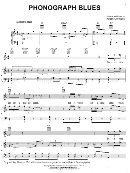 page one of Phonograph Blues (Piano, Vocal & Guitar Chords (Right-Hand Melody))