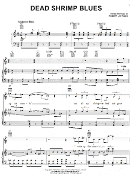 page one of Dead Shrimp Blues (Piano, Vocal & Guitar Chords (Right-Hand Melody))