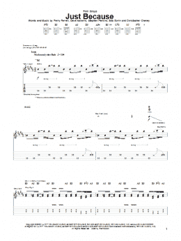 page one of Just Because (Guitar Tab)