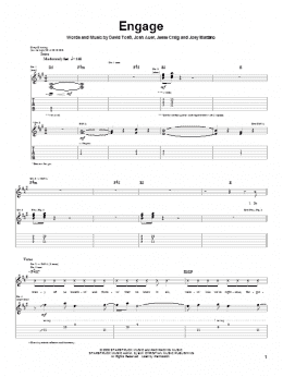 page one of Engage (Guitar Tab)