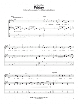 page one of Friday (Guitar Tab)