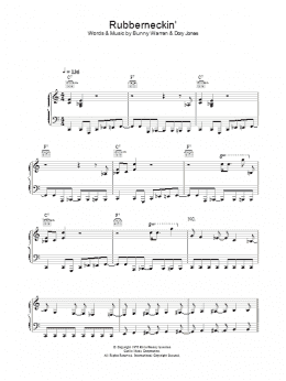 page one of Rubberneckin' (Piano, Vocal & Guitar Chords)