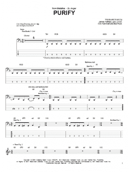 page one of Purify (Bass Guitar Tab)