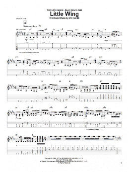 page one of Little Wing (Guitar Tab)