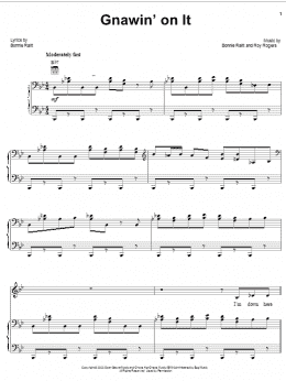 page one of Gnawin' On It (Piano, Vocal & Guitar Chords (Right-Hand Melody))