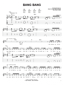 page one of Bang Bang (Guitar Tab)