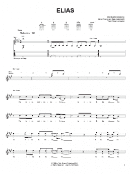 page one of Elias (Guitar Tab)