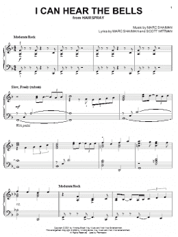 page one of I Can Hear The Bells (Piano Solo)