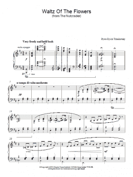 page one of Waltz Of The Flowers (Piano Solo)