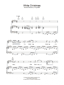 page one of White Christmas (Piano, Vocal & Guitar Chords)