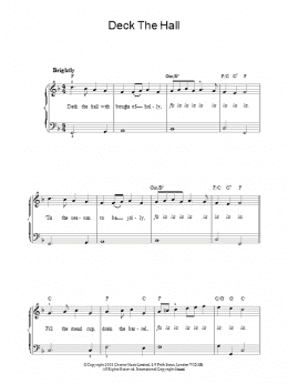 page one of Deck The Hall (Piano Solo)