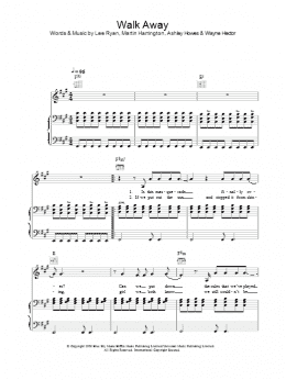 page one of Walk Away (Piano, Vocal & Guitar Chords)