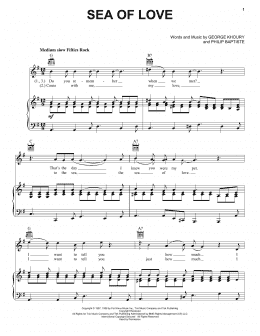 page one of Sea Of Love (Piano, Vocal & Guitar Chords (Right-Hand Melody))