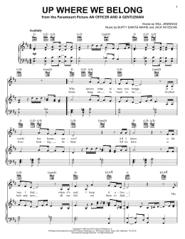 page one of Up Where We Belong (Piano, Vocal & Guitar Chords (Right-Hand Melody))