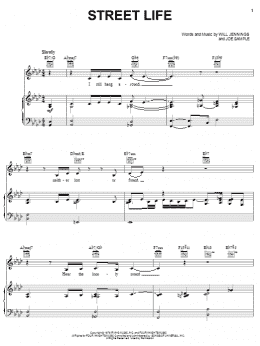 page one of Street Life (Piano, Vocal & Guitar Chords (Right-Hand Melody))