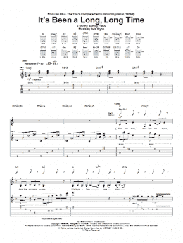 page one of It's Been A Long, Long Time (Guitar Tab)