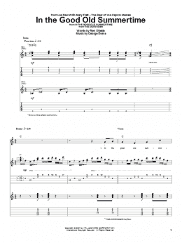 page one of In The Good Old Summertime (Guitar Tab)