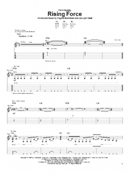 page one of Rising Force (Guitar Tab)