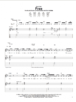 page one of Free (Guitar Tab)