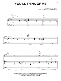 page one of You'll Think Of Me (Piano, Vocal & Guitar Chords (Right-Hand Melody))