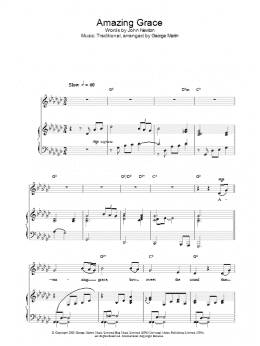 page one of Amazing Grace (Piano, Vocal & Guitar Chords)