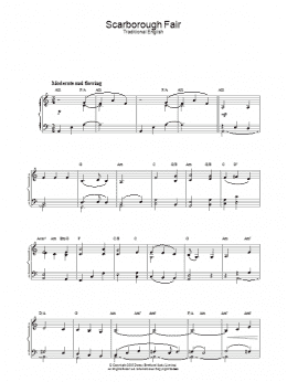 page one of Scarborough Fair (Piano Solo)