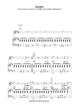 page one of Alright (Piano, Vocal & Guitar Chords)