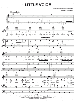 page one of Little Voice (Piano, Vocal & Guitar Chords (Right-Hand Melody))