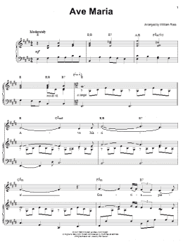 page one of Ave Maria (Piano, Vocal & Guitar Chords (Right-Hand Melody))