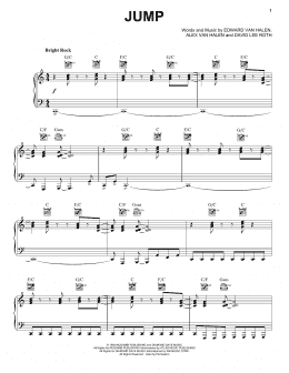 page one of Jump (Piano, Vocal & Guitar Chords (Right-Hand Melody))