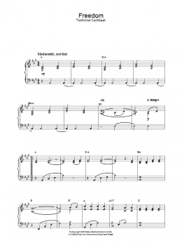 page one of Freedom (Piano Solo)