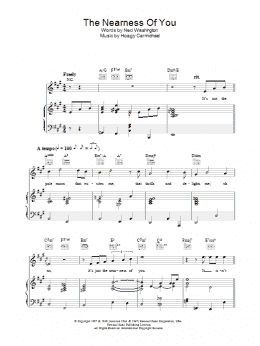 page one of The Nearness Of You (Piano, Vocal & Guitar Chords)