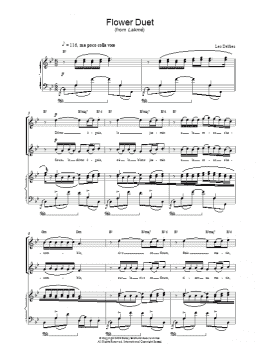 page one of Flower Duet (Piano, Vocal & Guitar Chords (Right-Hand Melody))