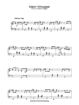 page one of Makin' Whoopee! (Piano Solo)