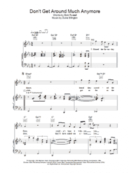 page one of Don't Get Around Much Anymore (Piano, Vocal & Guitar Chords)