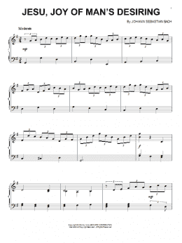 page one of Jesu, Joy Of Man's Desiring (Piano Solo)