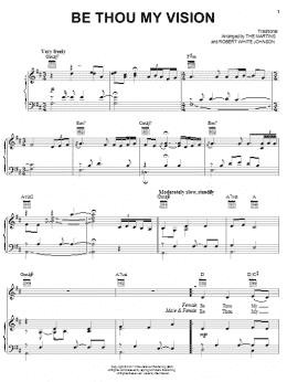 page one of Be Thou My Vision (Piano, Vocal & Guitar Chords (Right-Hand Melody))