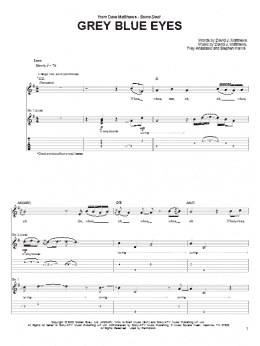 page one of Grey Blue Eyes (Guitar Tab)