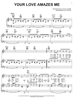 page one of Your Love Amazes Me (Piano, Vocal & Guitar Chords (Right-Hand Melody))