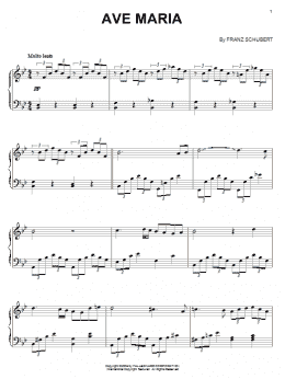 page one of Ave Maria (Piano Solo)