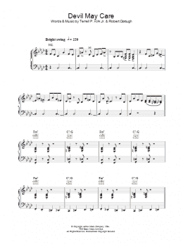 page one of Devil May Care (Piano, Vocal & Guitar Chords)